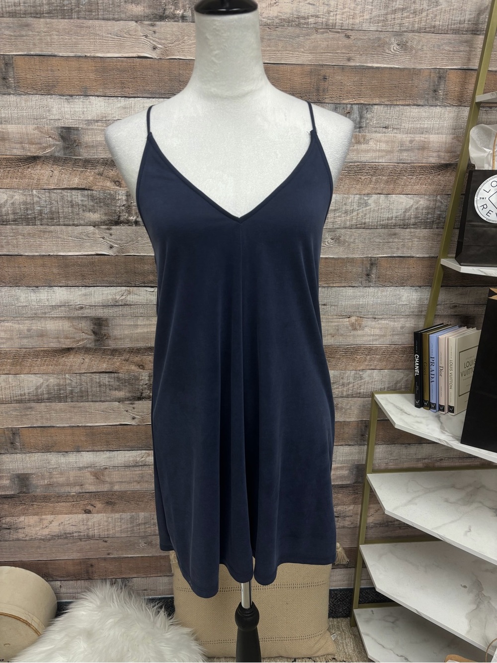 NWT Urban Outfitters navy Slip Dress XS